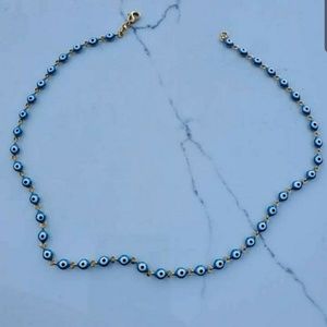 Brazilian gold plated evil eye Necklaces
